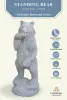Artikelbild 2 des Artikels “Big bear eating fish, 100cm H | cast stone “
