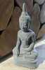 Product image 2 of the product “Sitting buddha, Thai, 30cm height, cast lava stone, handcrafted & coloured ”