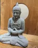 Product image 2 of the product “Sitting buddha, Thai, 28 cm H | Form stone / carved, handcrafted ”