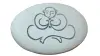 Product image 2 of the product “White stone with Buddha calligraphy as magnetic holder, 3 pieces ”