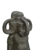 Artikelbild 2 des Artikels “Kniender Ganesha mit 3 Köpfen, 150cm Höhe. Eingefaerbt in der Farbe Antik-Finish “