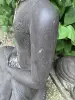 Product image 2 of the product “Sitting buddha, India, 100 cm height, cast stone, hollow, handcrafted & coloured ”