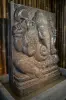 Product image 2 of the product “Ganesha (relief) as a water feature with matching base, 2 pieces, ca. 130 cm H ”