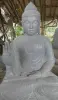 Artikelbild 2 des Artikels “Sitzender Buddha aus Riverstone in Abhaya Position - Geste der Furchtlosigkeit, H.108 cm. “