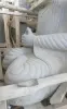 Artikelbild 2 des Artikels “Sitzender Buddha, thailändisch inspiriert, 115 cm hoch. Flussstein grau “