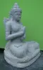 Product image 2 of the product “Seated Dewi Sri made of Riverstone in Dharmachakra gesture of wheel of the teaching of the Dharma, H. 80cm. ”