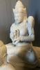 Product image 2 of the product “Seated Dewi Sri, position chakra turning the wheel, 76cm high riverstone grey, modell with sativa ”