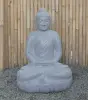 Product image 2 of the product “Seated Buddha made of Riverstone in Dhyana position - gesture of meditation, H. 81cm. ”