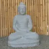 Product image 2 of the product “Seated Buddha made of Riverstone in Dhyana position - gesture of meditation, H. 80cm. ”