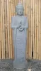 Artikelbild 2 des Artikels “Stehender Buddha aus Flussstein in Dharmachakra-Stellung - Geste des Rades der Dharma-Lehre. Ungefähr 122cm Höhe “