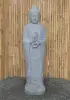 Artikelbild 2 des Artikels “Stehender Buddha aus Flussstein in Dharmachakra-Stellung - Geste des Rades der Dharma-Lehre. Ca. 143cm Höhe “