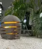 Product image 2 of the product “Garden lantern, 2 pieces, slit, with a lid, ca. 35 cm H ”
