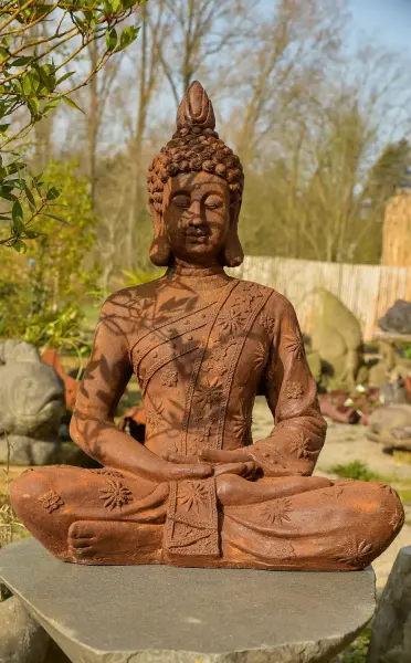 Artikelbild 2 des Artikels “Buddha-Figur in Rostmetall-Look, 75 cm H “