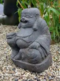 Artikelbild 2 des Artikels “Lachende, chinesische Buddha-Figur, 40 cm, Antikfinish “