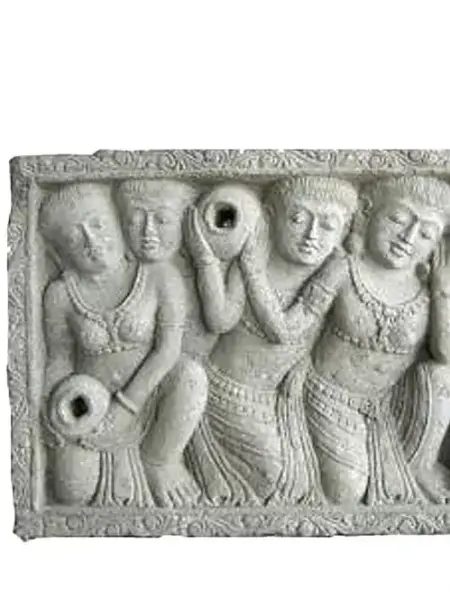 Artikelbild 2 des Artikels “Relief mit Figuren in einem rechteckigen Rahmen – 50 x 65 cm, natur “