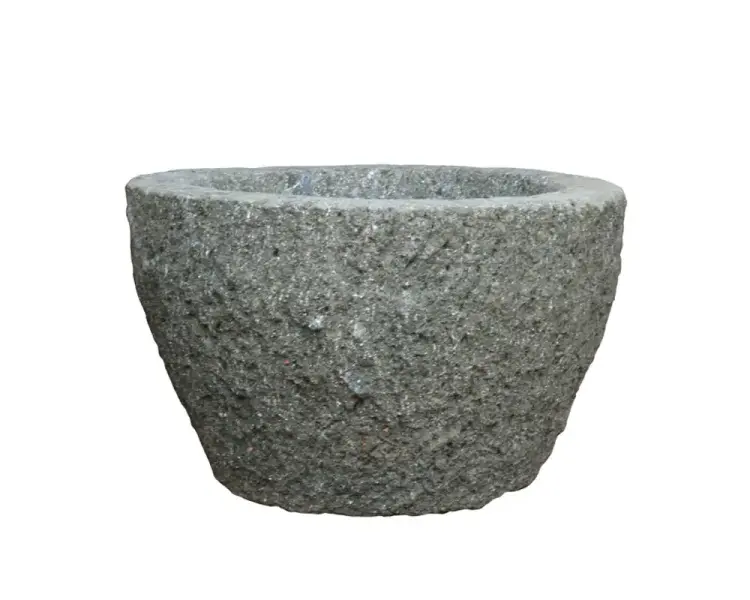 Artikelbild 2 des Artikels “Trog (Blumenkübel), rund, bossierte Außenfläche, 47 cm Ø “
