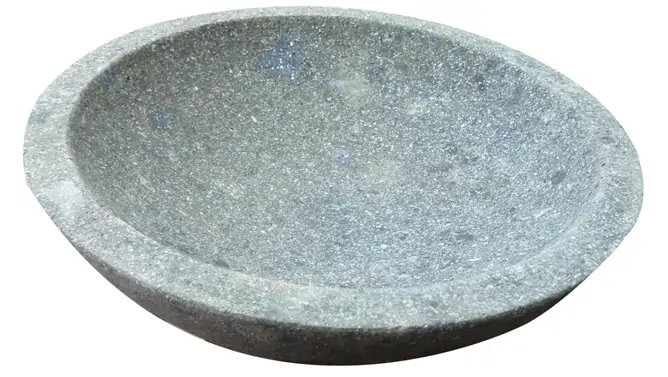 Artikelbild 2 des Artikels “Steinschale, glatte Oberfläche, 20 cm Ø “