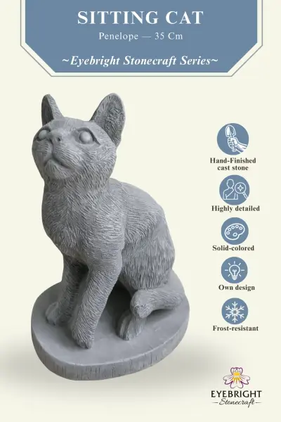 Artikelbild 2 des Artikels “Penelope - Cat, 35cm Height | cast stone “