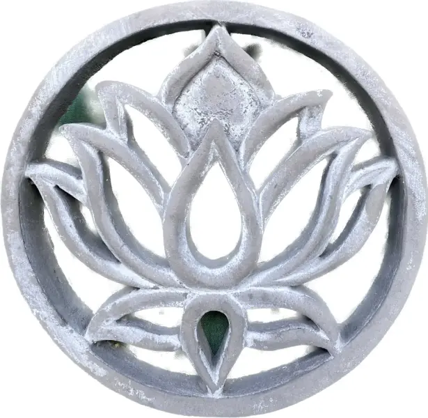 Artikelbild 2 des Artikels “Lotus - Plaque - Lotus Blume, Ø 15cm | Steinguss “