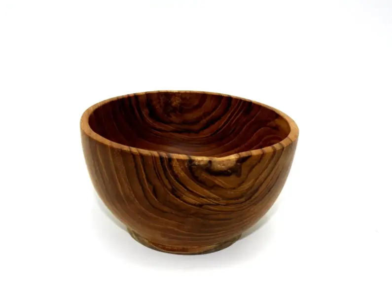 Artikelbild 2 des Artikels “Holzschale, aus Teakholz, 15 cm Durchmesser “