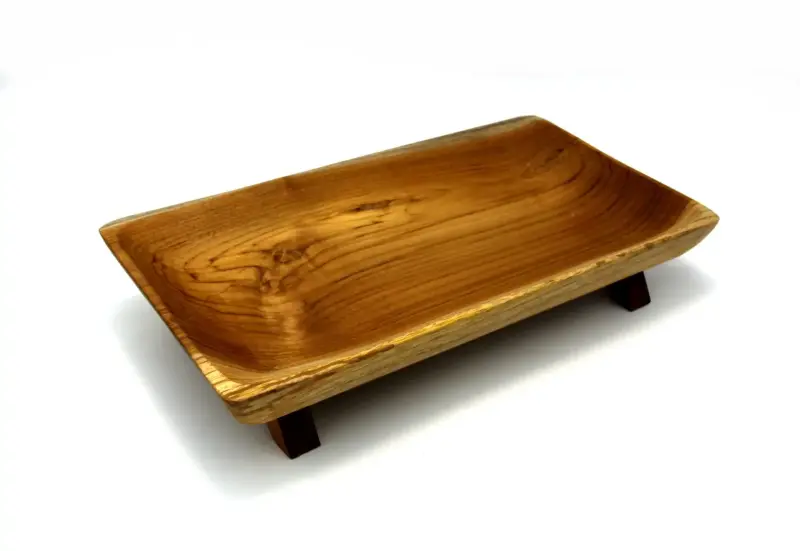 Artikelbild 2 des Artikels “Sushi-Teller aus Holz, aus Teakholz, 36x20x6,5 “