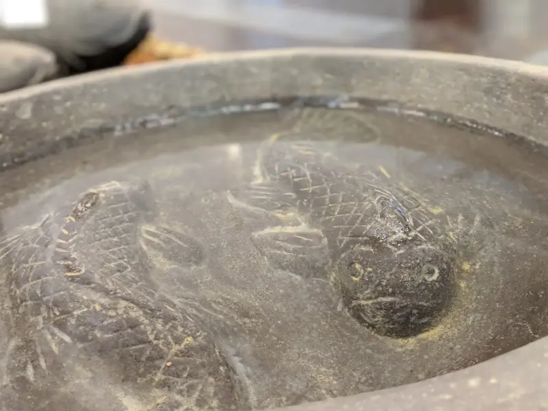 Artikelbild 2 des Artikels “Wasserschale mit Fischmotiv, Ø 40 cm, 13 cm “