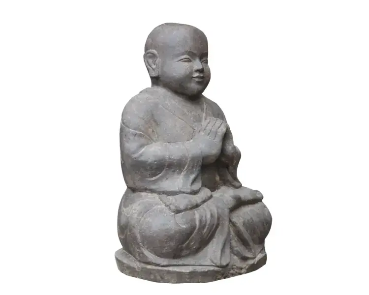 Artikelbild 2 des Artikels “Sitzender Mönch aus Steinguss, ca. 60 cm H “