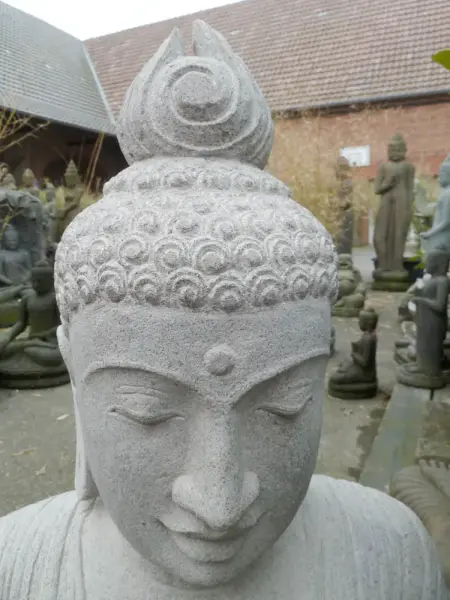 Artikelbild 2 des Artikels “Buddha-Figur, sitzend, „Meditation“, indisch, 100 cm “