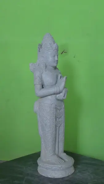 Artikelbild 2 des Artikels “Stehender Dewi Sri, Drehen des Rades, 100cm Höhe, Flussstein, Stein Dewi Sri “