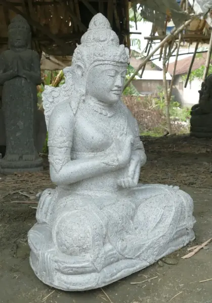 Artikelbild 2 des Artikels “Sitzende Dewi Sri, Position Chakra, die das Rad dreht, ca. 63 cm Höhe “