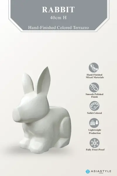 Artikelbild 2 des Artikels “Rabbit, 40cm Height | Terazzo, White color “