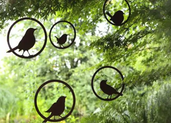 Artikelbild 2 des Artikels “Vogel im Ring, Zaunkönig, zum Hängen, Edelrost “