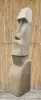 Artikelbild 3 des Artikels “Moai-Kopf, 300 cm H | Naturstein (Basanit), Steinmetzarbeit “