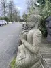 Artikelbild 3 des Artikels “Sitzender Buddha, 150cm hoch, naturgrün “