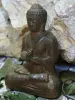 Product image 3 of the product “Sitting Buddha, Indian, 13 cm h, brown ”
