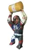 Product image 3 of the product “Angry Gorilla with Barrel, 300cm height, sculpture from upcyceled oil barrel. ”