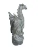 Product image 3 of the product “Sitting dragon on a rock, approx. 75 cm high. Cast stone, handcrafted & colored ”