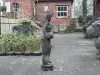Product image 3 of the product “Standing Dewi Sri as a water feature, 123cm height, cast stone, handcrafted & coloured ”