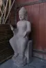 Product image 3 of the product “Sitting Buddha on a base, 130 cm h, reddish river stone ”