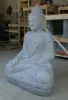 Artikelbild 3 des Artikels “Sitzender Buddha aus Flussstein in Bhumisparsha - Geste des Berührens der Erde. 100cm Höhe. Unikat “