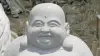Product image 3 of the product “Seated Chinese Buddha, 122 cm height, riverstone ”