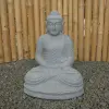 Artikelbild 3 des Artikels “Sitzender Buddha aus Flussstein, Meditationshaltung, H. 45cm. “