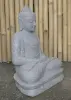 Artikelbild 3 des Artikels “Sitzender Buddha aus Riverstone in Dhyana-Stellung - Geste der Meditation, 60cm hoch, naturbelassen “