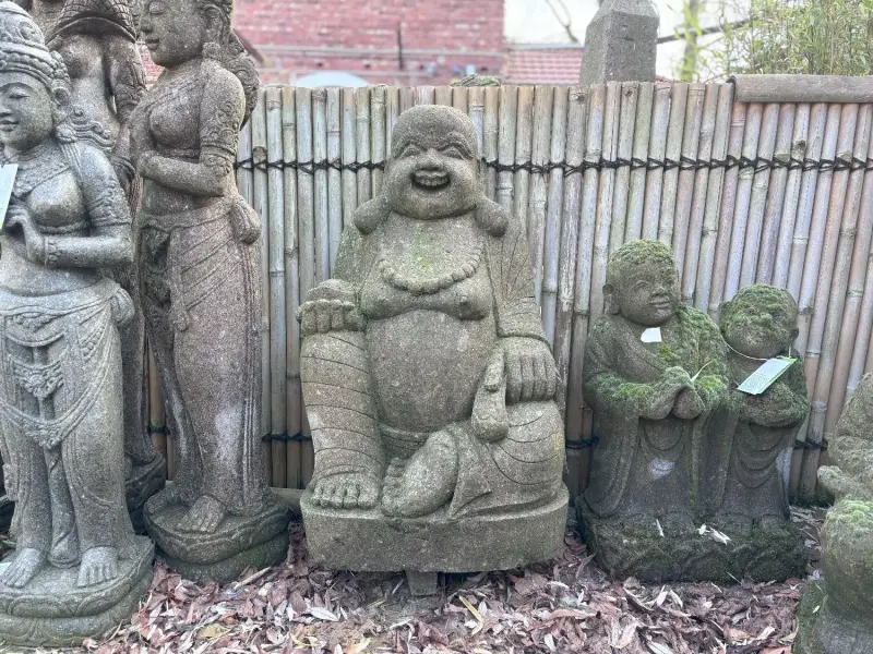 Artikelbild 3 des Artikels “Lachender Buddha, Porzellan-Stil, 100cm hoch, Natur “