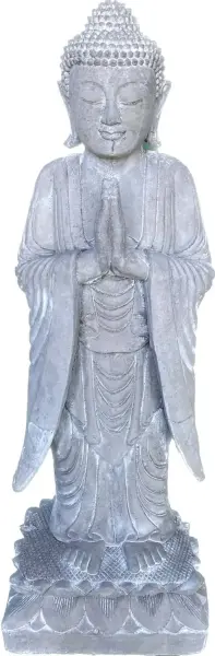 Artikelbild 3 des Artikels “Jagan - Stehender Buddha, 105 cm H | Steinguss “