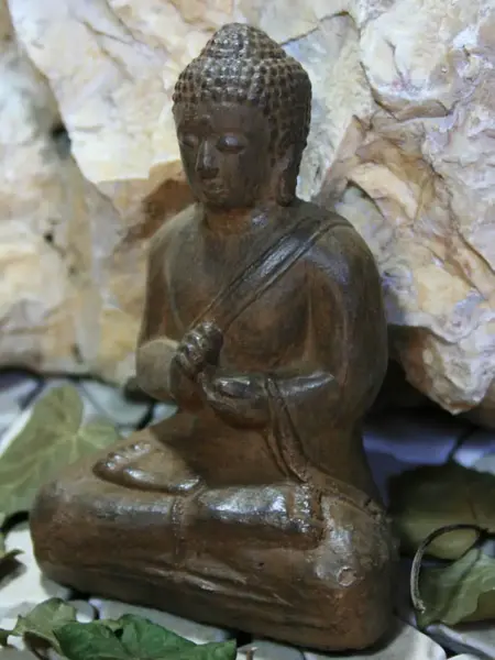 Product image 3 of the product “Sitting Buddha, Indian, 13 cm h, brown ”