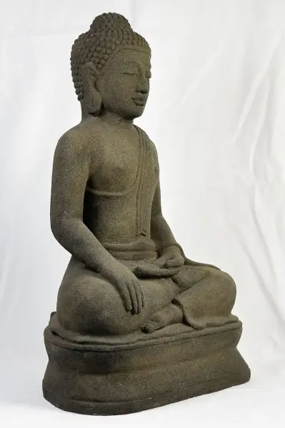 Artikelbild 3 des Artikels “Buddha-Figur, sitzend, 50 cm, oliv “