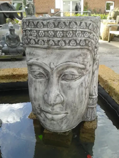 Artikelbild 3 des Artikels “Khmer-Kopf als Wasserspiel, ca. 85 cm, Farbe slate “