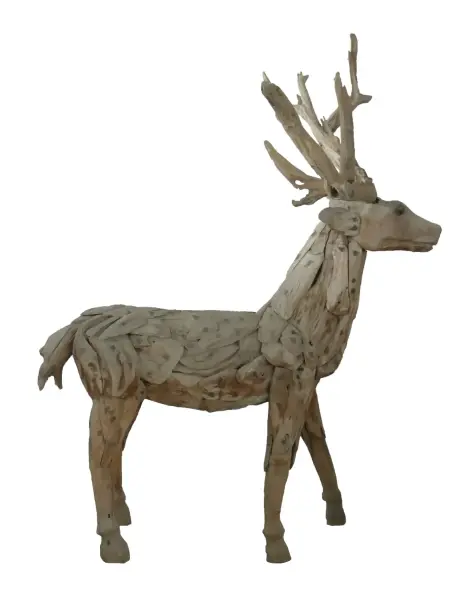 Artikelbild 3 des Artikels “Stehender Hirsch, die Hörner können abgenommen werden. Ca. 120cm Länge und 140cm Höhe. “