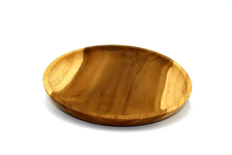 Artikelbild 3 des Artikels “Holzteller, aus Teakholz, 20 cm Durchmesser “